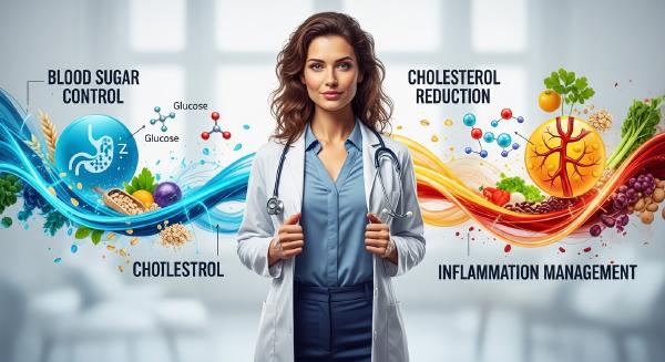 Dietary Fiber Benefits Backed by Nature: Blood Sugar, Cholesterol, and Longevity