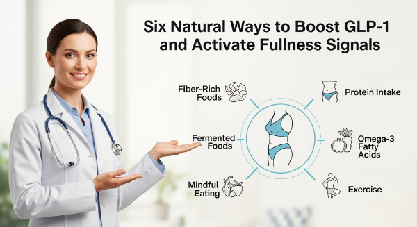 Six Natural Ways to Boost GLP-1 and Activate Fullness Signals
