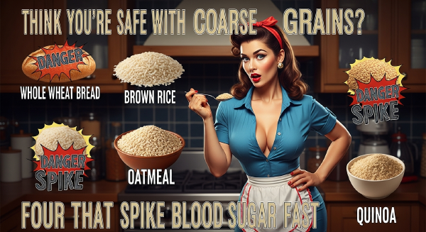 Think You’re Safe with Coarse Grains? Four That Spike Blood Sugar Fast