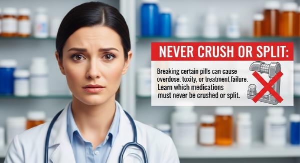 5 Types of Pills You Should Never Break or Crush