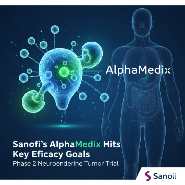 Sanofi’s AlphaMedix Hits Key Efficacy Goals in Phase 2 Neuroendocrine Tumor Trial